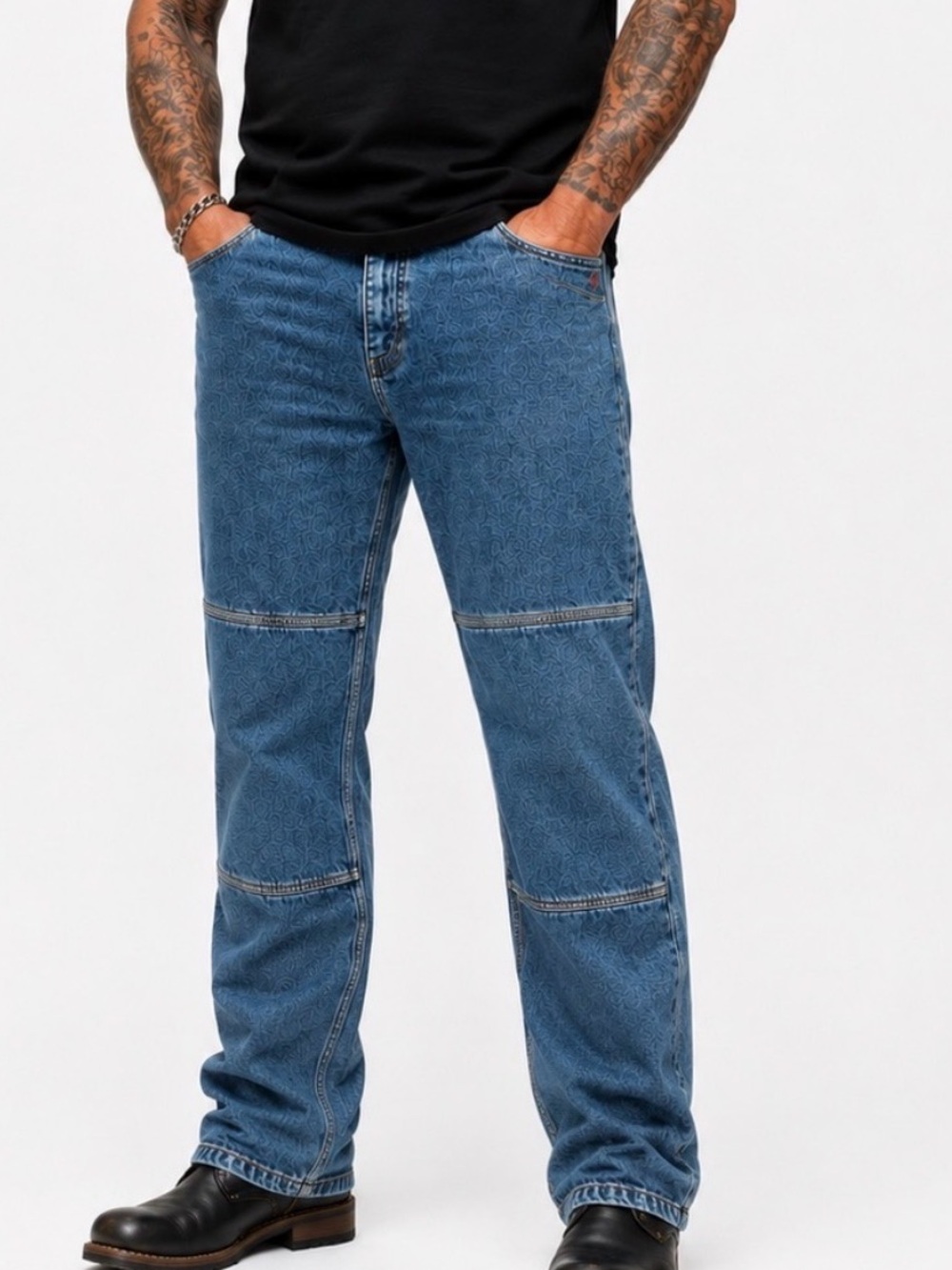 Fieldsheer Jeans Mens Relaxed Straight Motorcycle Riding Denim Reinforced *37x34